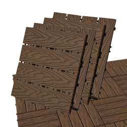 Podest tarasowy panel WPC 30x30x2 cm BRĄZ Zestaw 4szt. 0,36mkw