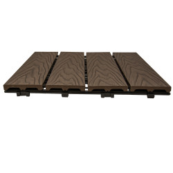 Podest tarasowy panel WPC 30x30x2 cm BRĄZ Zestaw 4szt. 0,36mkw