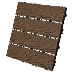 Podest tarasowy panel WPC 30x30x2 cm BRĄZ Zestaw 10szt. 0,9mkw