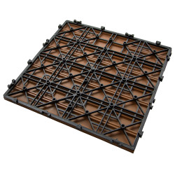 Podest tarasowy panel WPC 30x30x2 cm BRĄZ Zestaw 11szt. 0,99mkw