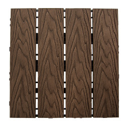 Podest tarasowy panel WPC 30x30x2 cm BRĄZ Zestaw 11szt. 0,99mkw