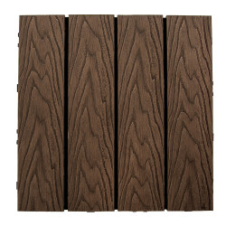 Podest tarasowy panel WPC 30x30x2 cm BRĄZ Zestaw 11szt. 0,99mkw