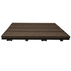 Podest tarasowy panel WPC 30x30x2 cm BRĄZ Zestaw 11szt. 0,99mkw