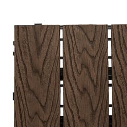 Podest tarasowy panel WPC 30x30x2 cm BRĄZ Zestaw 11szt. 0,99mkw