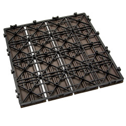 Podest tarasowy panel WPC 30x30x2 cm BRĄZ Zestaw 11szt. 0,99mkw