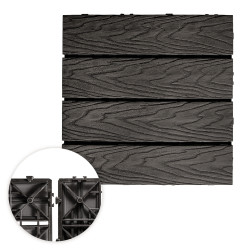 Podest tarasowy panel WPC 30x30x2 cm SZARY