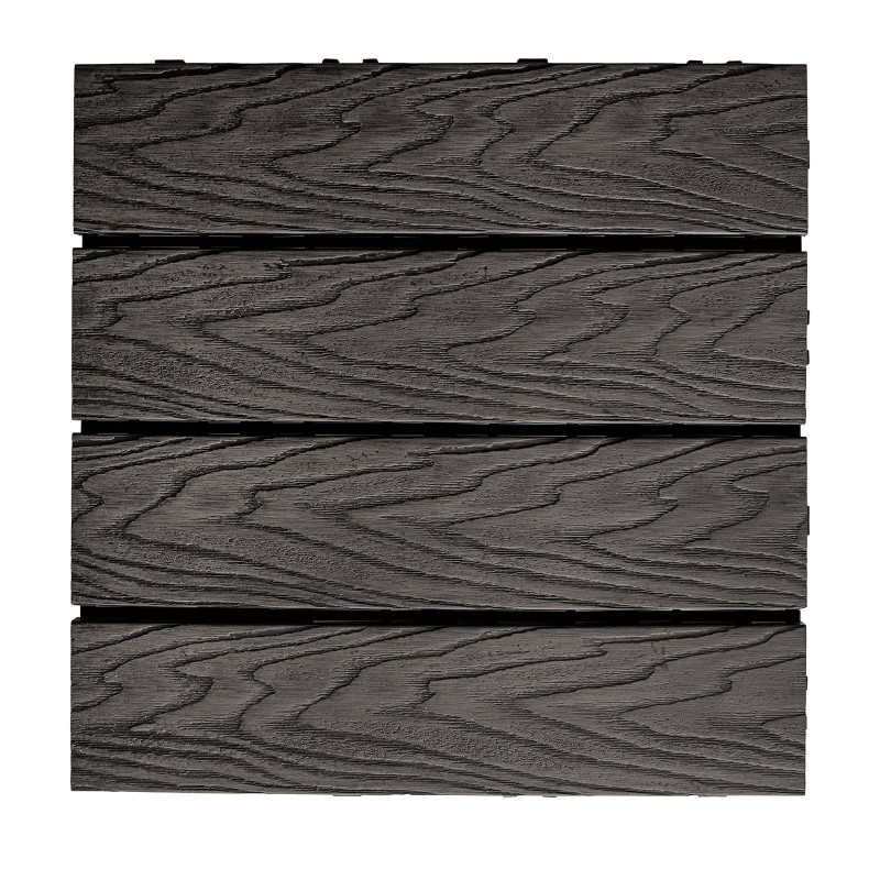 Podest tarasowy panel WPC 30x30x2 cm SZARY Zestaw 11szt. 0,99mkw