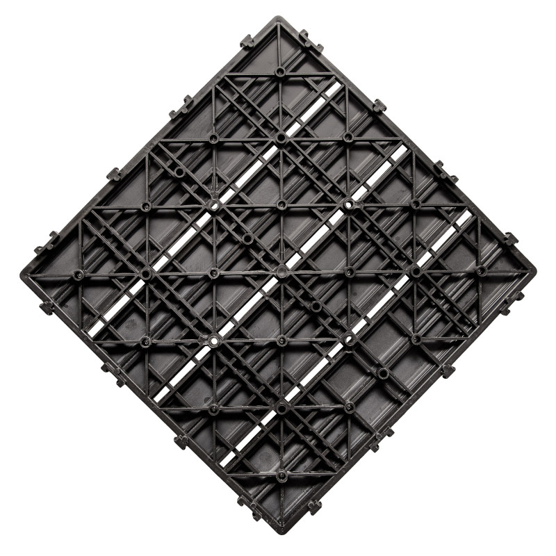 Podest tarasowy panel WPC 30x30x2 cm SZARY Zestaw 11szt. 0,99mkw