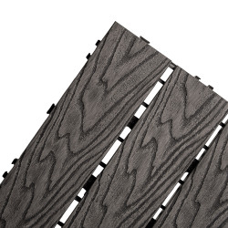 Podest tarasowy panel WPC 30x30x2 cm SZARY Zestaw 12szt. 1mkw