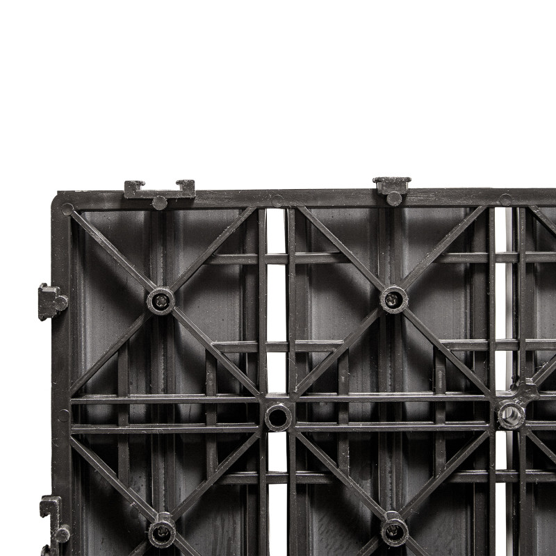 Podest tarasowy panel WPC 30x30x2 cm SZARY Zestaw 12szt. 1mkw