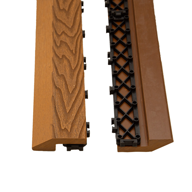 Profil najazdowy 60cm WPC TEAK do podestu tarasowego