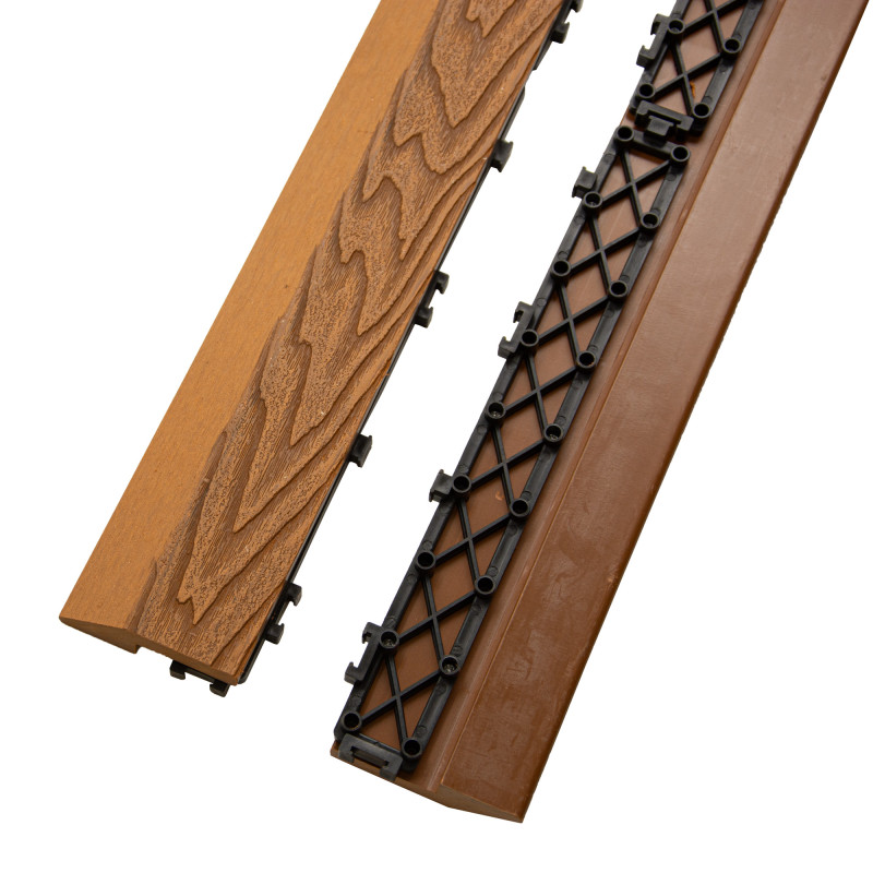 Profil najazdowy 60cm WPC TEAK do podestu tarasowego Zestaw 4szt.