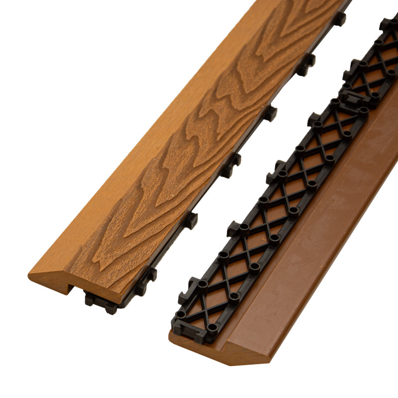 Profil najazdowy 60cm WPC TEAK do podestu tarasowego Zestaw 4szt.