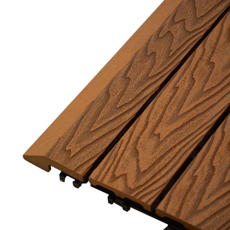 Profil najazdowy 60cm WPC TEAK do podestu tarasowego Zestaw 4szt.