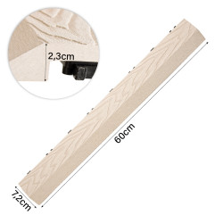 Profil najazdowy 60cm WPC BEŻ do podestu tarasowego