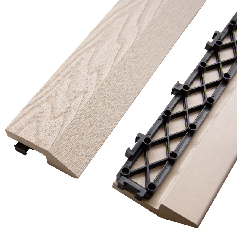 Profil najazdowy 60cm WPC BEŻ do podestu tarasowego