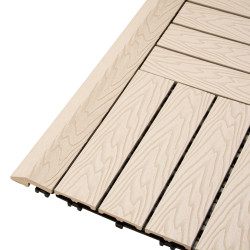 Profil najazdowy 60cm WPC BEŻ do podestu tarasowego