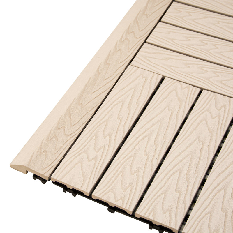 Profil najazdowy 60cm WPC BEŻ do podestu tarasowego