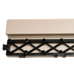 Profil najazdowy 60cm WPC BEŻ do podestu tarasowego Zestaw 4 szt.