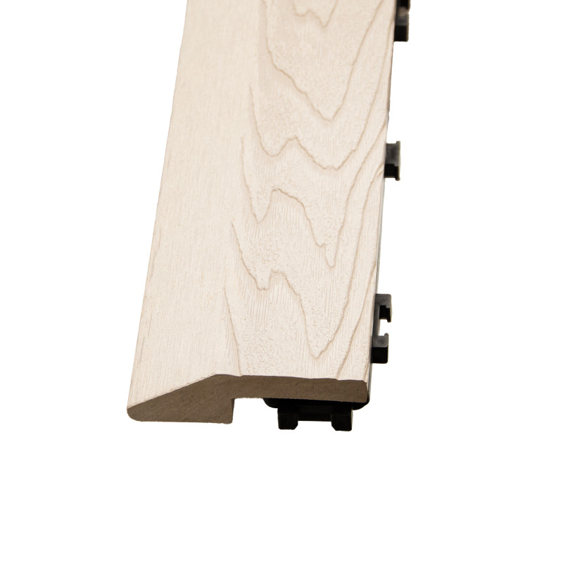 Profil najazdowy 60cm WPC BEŻ do podestu tarasowego Zestaw 4 szt.