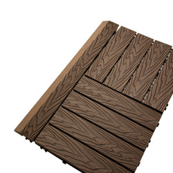 Profil najazdowy 60cm WPC BRĄZOWY do podestu tarasowego