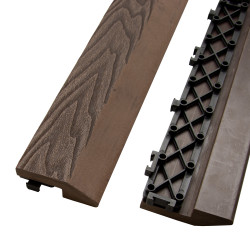 Profil najazdowy 60cm WPC BRĄZOWY do podestu tarasowego Zestaw 4szt.