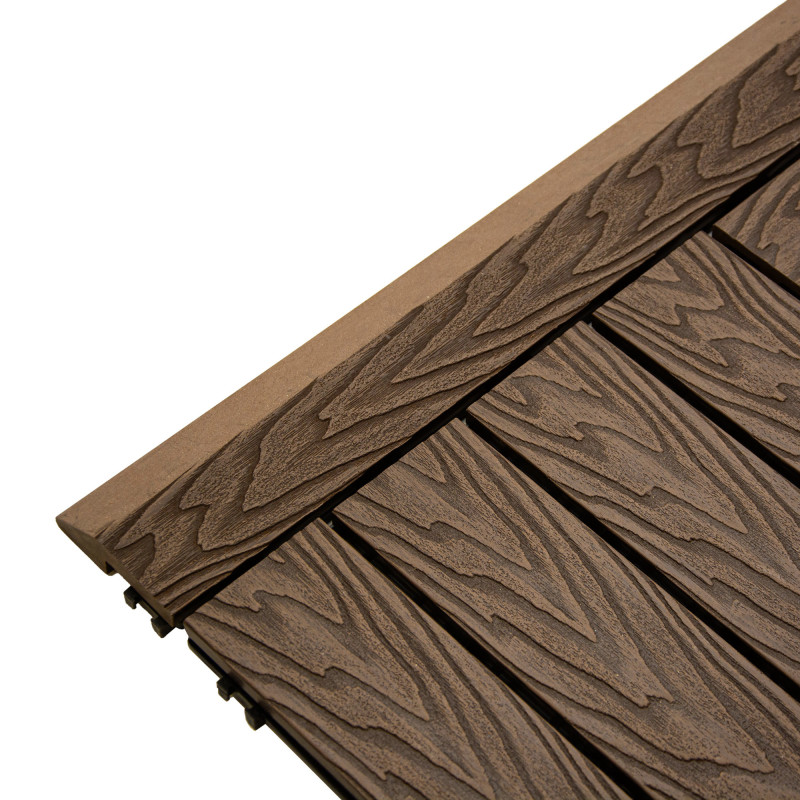 Profil najazdowy 60cm WPC BRĄZOWY do podestu tarasowego Zestaw 4szt.