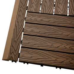 Profil najazdowy 60cm WPC BRĄZOWY do podestu tarasowego Zestaw 4szt.