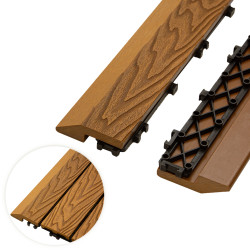 Profil najazdowy 60cm WPC TEAK do podestu tarasowego Zestaw 4szt.