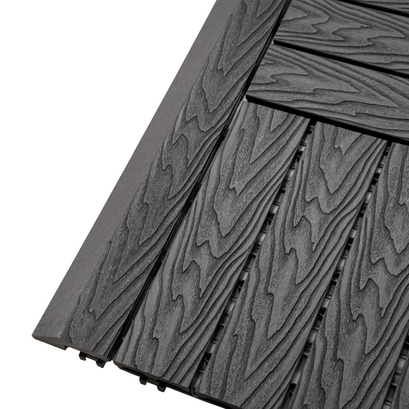 Profil najazdowy 60cm WPC SZARY do podestu tarasowego Zestaw 4szt.