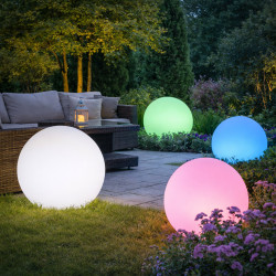 Kula Solarna LUNAR 60 cm ogrodowa wbijana RGB z pilotem