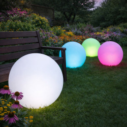 Kula Solarna LUNAR 60 cm ogrodowa wbijana RGB z pilotem