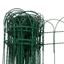 Siatka rabatowa ogrodzeniowa zgrzewana zielona 0,4x10m