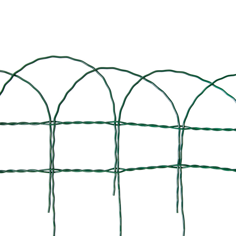 Siatka rabatowa ogrodzeniowa zgrzewana zielona 0,4x10m