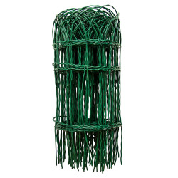 Siatka rabatowa ogrodzeniowa zgrzewana zielona 0,4x10m