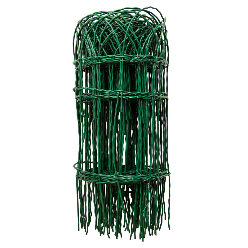 Siatka rabatowa ogrodzeniowa zgrzewana zielona 0,4x10m