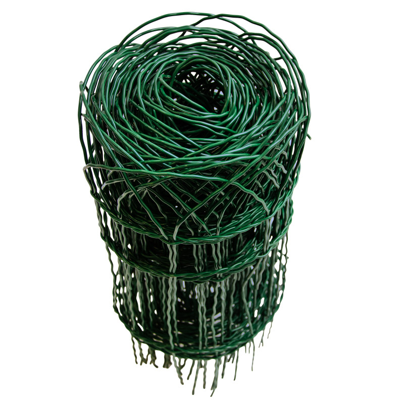 Siatka rabatowa ogrodzeniowa zgrzewana zielona 0,4x10m