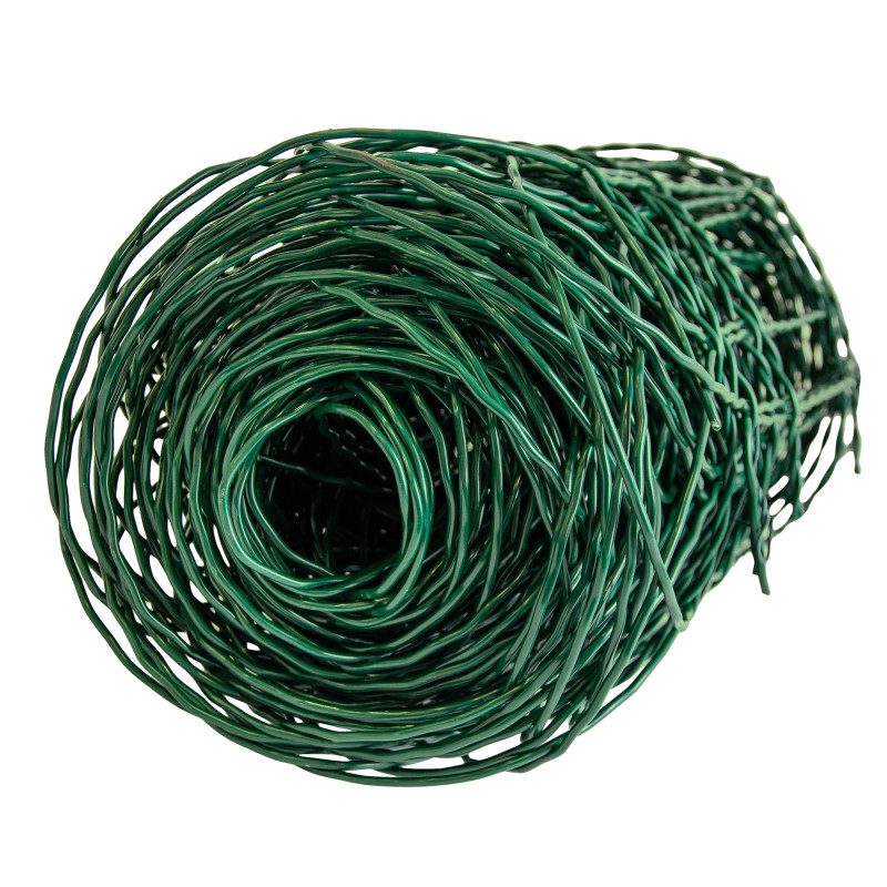 Siatka rabatowa ogrodzeniowa zgrzewana zielona 0,4x10m