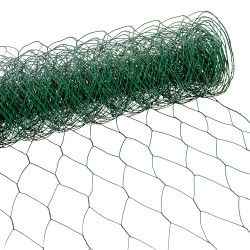 Siatka hexagonalna PCV zielona 0,5x10m ogrodzenie 50x50mm