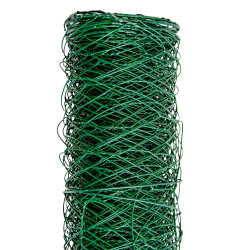 Siatka hexagonalna PCV zielona 0,5x10m ogrodzenie 50x50mm
