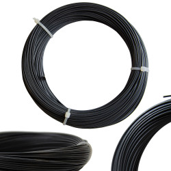 Drut wiązałkowy PCV antracytowy rolka 50 m grubość 1,2 mm