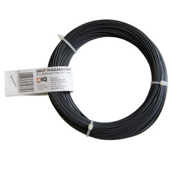 Drut wiązałkowy PCV antracytowy rolka 50 m grubość 1,2 mm