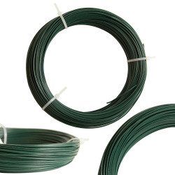 Drut wiązałkowy PCV zielony rolka 50 m grubość 1,2 mm