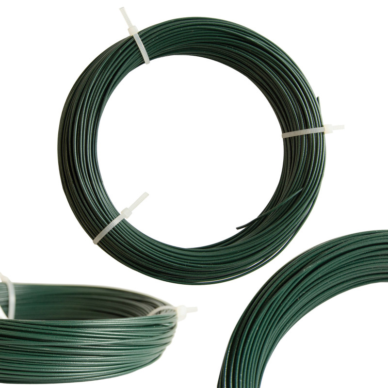 Drut wiązałkowy PCV zielony...