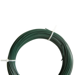 Drut wiązałkowy PCV zielony rolka 50 m grubość 1,2 mm