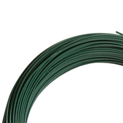 Drut wiązałkowy PCV zielony rolka 50 m grubość 1,2 mm