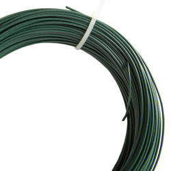 Drut wiązałkowy PCV zielony rolka 50 m grubość 1,2 mm