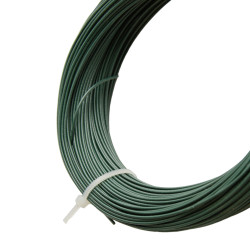 Drut wiązałkowy PCV zielony rolka 50 m grubość 1,2 mm