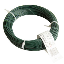 Drut wiązałkowy PCV zielony rolka 50 m grubość 1,2 mm