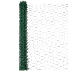 Siatka hexagonalna PCV zielona 1x10m ogrodzenie 50x50mm